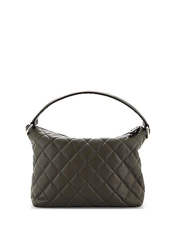 Chanel Chanel CC Front Pocket Hobo Quilted Lambskin Large  (view 2)