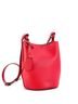 Burberry 100% Leather Red Burberry Lorne Bucket Bag Leather Small  One size - photo 3