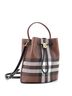 Burberry 100% Canvas Brown Burberry TB Drawstring Bucket Bag Check E-Canvas Small  One size - photo 3