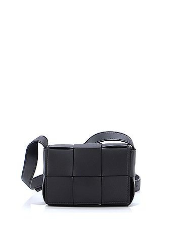 Bottega Veneta Bottega Veneta Cassette Crossbody Bag Maxi Intrecciato Leather Mini  (view 1)