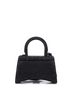 Balenciaga Black Balenciaga Hourglass Top Handle Bag Suede with Crystals XS  One size - photo 4