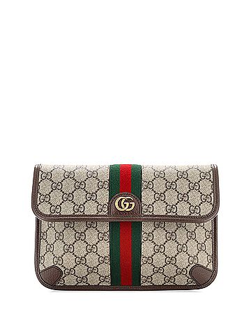 Gucci Gucci Neo Vintage Flap Belt Bag GG Coated Canvas  (view 1)