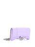 Balenciaga 100% Leather Purple Balenciaga Hourglass Chain Wallet Crocodile Embossed Leather  One size - photo 3