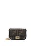 Fendi 100% Coatead Canvas Brown Fendi Chain Baguette Charm Bag Zucca Canvas Nano  One size - photo 1