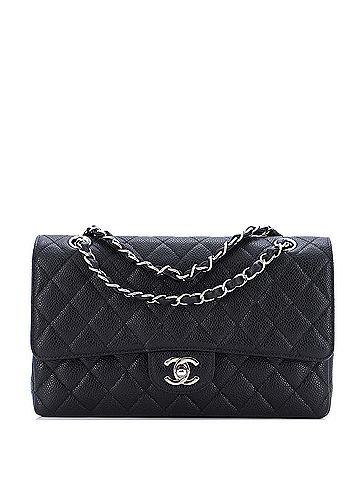 Chanel Mobile Art Classic Double Flap Quilted Caviar Medium (view 1)