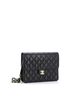 Chanel 100% Leather Black Vintage Clutch with Chain Quilted Leather Small One size - photo 4