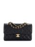 Chanel 100% Leather Black Vintage Classic Double Flap Bag Quilted Caviar Small One size - photo 1