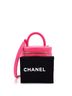 Chanel 100% Leather Pink CC Top Handle Vanity Case with Chain Quilted Caviar Small One size - photo 3