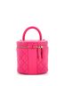 Chanel 100% Leather Pink CC Top Handle Vanity Case with Chain Quilted Caviar Small One size - photo 2