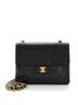 Chanel 100% Leather Black Vintage Square Classic Flap Bag Quilted Lambskin Small One size - photo 1