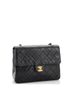 Chanel 100% Leather Black Vintage Square Classic Flap Bag Quilted Lambskin Small One size - photo 4