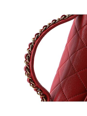 Chanel Chain Infinity Top Handle Bag Quilted Lambskin Small (view 1)