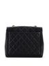 Chanel 100% Leather Black Vintage Square CC Flap Bag Quilted Caviar Small One size - photo 2