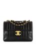 Chanel 100% Leather Black Vintage Classic Single Flap Bag Vertical Quilt Lambskin Jumbo One size - photo 3