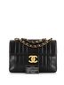 Chanel 100% Leather Black Vintage Classic Single Flap Bag Vertical Quilt Lambskin Jumbo One size - photo 4