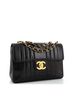 Chanel 100% Leather Black Vintage Classic Single Flap Bag Vertical Quilt Lambskin Jumbo One size - photo 2