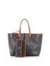 Goyard 100% Coatead Canvas Black Saint Louis Tote Coated Canvas PM One size - photo 3