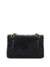Chanel 100% Leather Black Vintage Classic Double Flap Bag Quilted Lambskin Small One size - photo 4