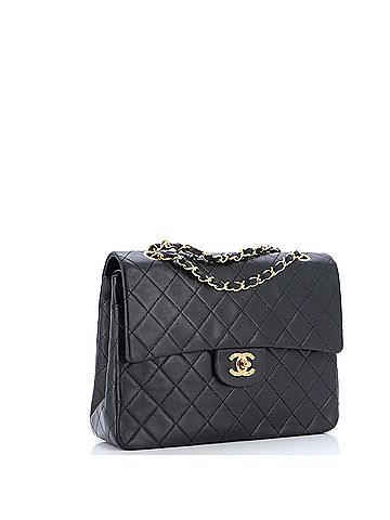 Chanel Vintage Square Classic Double Flap Bag Quilted Leather Medium (view 2)
