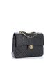 Chanel 100% Leather Black Vintage Square Classic Double Flap Bag Quilted Leather Medium One size - photo 2