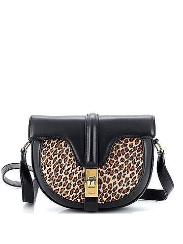 Céline Besace 16 Bag Leather and Printed Pony Hair Small (view 1)