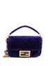 Fendi Purple Baguette NM Bag Zucca Embossed Velvet Mini One size - photo 1