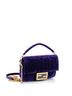 Fendi Purple Baguette NM Bag Zucca Embossed Velvet Mini One size - photo 3