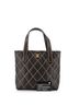Chanel 100% Leather Brown Surpique Tote Quilted Leather Small One size - photo 3