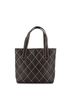 Chanel 100% Leather Brown Surpique Tote Quilted Leather Small One size - photo 2