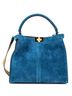 Fendi 100% Leather Blue Peekaboo X-Lite Bag Suede Medium One size - photo 3