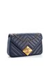 Chanel 100% Leather Blue Pyramid CC Flap Bag Chevron Lambskin Small One size - photo 2