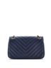 Chanel 100% Leather Blue Pyramid CC Flap Bag Chevron Lambskin Small One size - photo 5