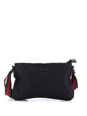 Gucci Web Strap Messenger Bag GG Canvas Small (view 1)