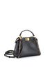Fendi 100% Leather Black Peekaboo Iconic Bag Scalloped Studded Calfskin Mini One size - photo 3