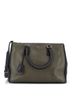 Prada 100% Leather Green Galleria Double Zip Tote Stitched City Calf Medium One size - photo 3