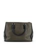Prada 100% Leather Green Galleria Double Zip Tote Stitched City Calf Medium One size - photo 2