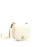 Chanel 100% Leather Tan CC Full Flap Saddle Messenger Quilted Calfskin Mini One size - photo 4