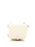 Chanel 100% Leather Tan CC Full Flap Saddle Messenger Quilted Calfskin Mini One size - photo 2