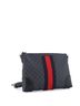 Gucci 100% Coatead Canvas Black Web Zip Flat Messenger GG Coated Canvas Medium One size - photo 3