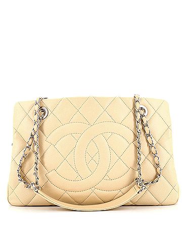 Chanel Timeless CC Shopping Tote Quilted Caviar Medium (view 1)
