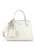 Prada 100% Leather White Monochrome Tote Saffiano with City Calf Small One size - photo 3