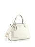 Prada 100% Leather White Monochrome Tote Saffiano with City Calf Small One size - photo 4