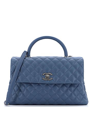 Chanel Coco Top Handle Bag Quilted Caviar Medium (view 1)