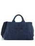 Prada 100% Cotton Blue Canapa Convertible Tote Denim Large One size - photo 1