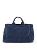 Prada 100% Cotton Blue Canapa Convertible Tote Denim Large One size - photo 4