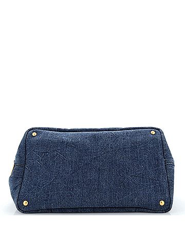 Prada Canapa Convertible Tote Denim Large (view 2)