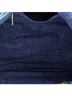 Prada 100% Cotton Blue Canapa Convertible Tote Denim Large One size - photo 5