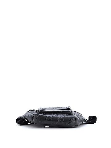 Gucci Front Pocket Belt Bag GG Embossed Perforated Leather (view 2)