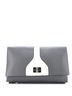 Prada 100% Leather Gray Dual Flap Turnlock Bag Vitello Soft Medium One size - photo 1
