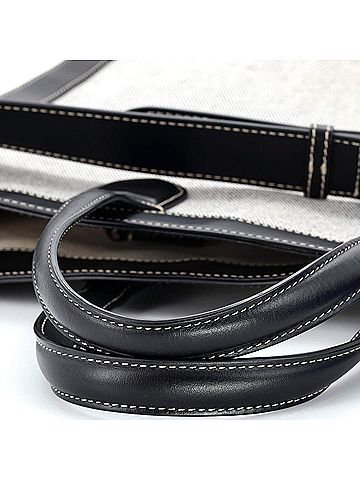 Burberry Kane Tote Horseferry Print Canvas with Leather Tall (view 1)